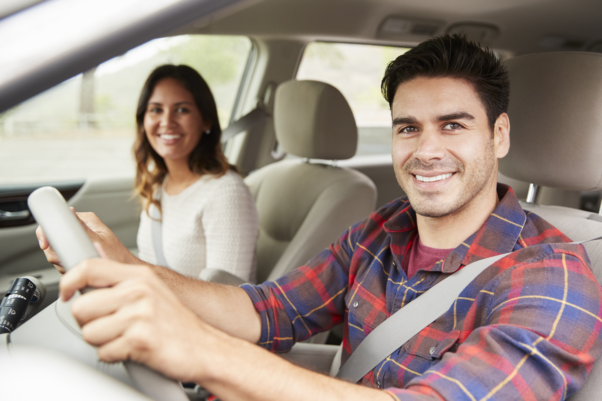 Couple in car